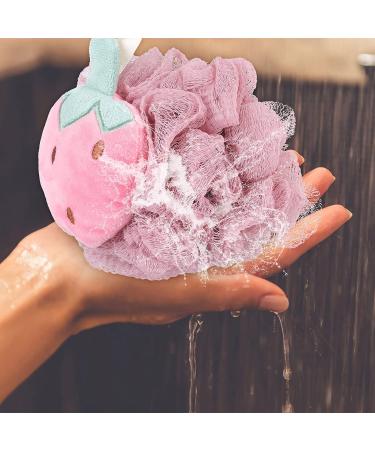 Lurrose Christmas Bath Sponge Set - 3-Piece Soft Loofahs with Strawberry, Avocado, and Carrot Design for Xmas Holiday Shower - Party Favors & Supplies - Buy Online on GoSupps.com