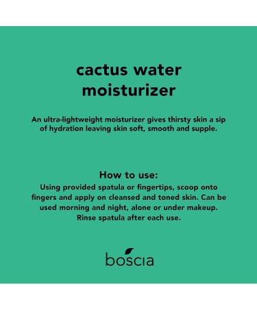 boscia Cactus Water Moisturizer - Vegan & Cruelty-Free Hydrating Face Moisturizer - Buy Online on GoSupps.com