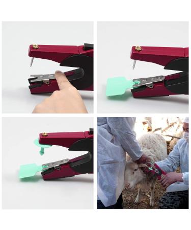 SPEEDWOX Livestock Ear Tag Applicator with 1-100 Number - Dark Green - Buy Online on GoSupps.com