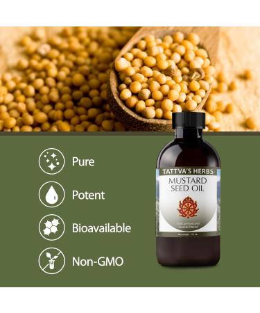 BUNDLE - 2 Pack - (1) Mustard Seed Oil 16 oz.- Plus (1) Sesame Oil 16 oz. - Buy Online on GoSupps.com