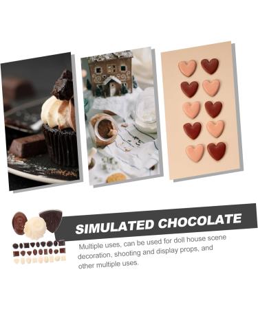 SAFIGLE 30pcs Small Chocolate Model Small Chocolate Decor Multi-function Chocolate Model Chocolate Bar Maker Decorative Fake Chocolate Desktop Chocolate Model Window Pvc Ornaments - Buy Online on GoSupps.com