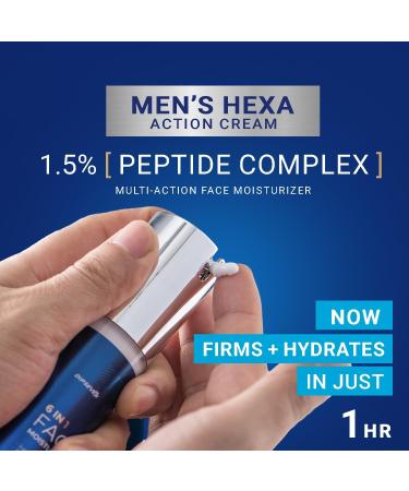 DIPSEVEN 6 in 1 Face Cream for Men: Daily Hydrating Anti Aging Moisturizer with Hyaluronic Acid & Niacinamide Helps Smooth Fine Lines - Buy Online on GoSupps.com