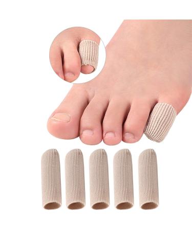 5 Pieces Gel Toe Protectors  Fabric and Silicone Caps  Toe Sleeves Support Toe Tubes for Arthritis  Hammer Toe  Corn Blister  Friction and Rubbing (S Size) - Buy Online on GoSupps.com