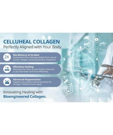 Celluheal Cellufil Collagen Particles for Advanced Wound Care - Box of 5 Vials - 100% Non-Hydrolyzed Bovine Collagen for Tissue Regeneration First Aid & Minor Bleeding - Buy Online on GoSupps.com