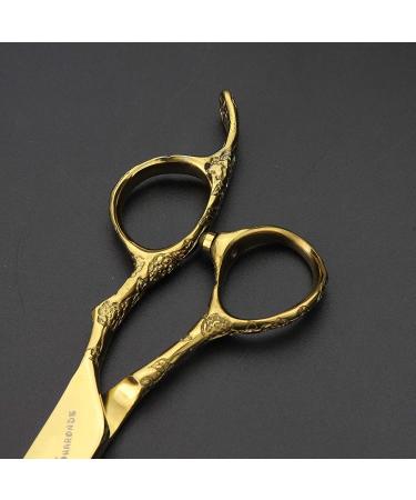7 Inches Professional Hair Scissors Japanese Stainless Steel Hair Cutting Scissors for Barber Gold - Buy Online on GoSupps.com