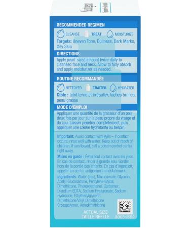 Neutrogena Hydro Boost+ Niacinamide Serum Hyaluronic Acid 10% Niacinamide Vitamin B3 Fragrance Free Facial Serum 29 mL - Buy Online on GoSupps.com