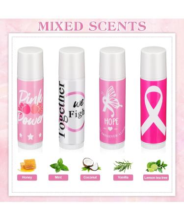 Fumete Breast Cancer Awareness Lip Balm - 100 Sets Pink Ribbon Gifts for Women | Natural Ingredients for Survivors | Perfect for Breast Cancer Awareness Month Events - Buy Online on GoSupps.com