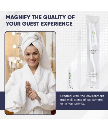 Bulk Disposable Hotel Toothbrush with Toothpaste Dental Kit - Individually Wrapped (Case of 50) - Buy Online on GoSupps.com
