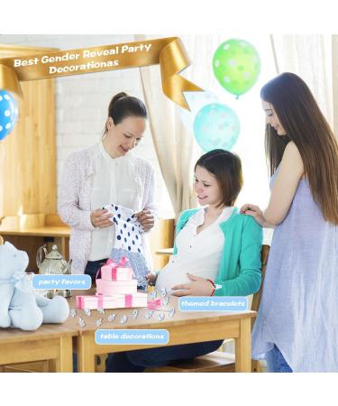 GREVOSEA 50-Piece Mini Pacifier Decoration Set | Acrylic Baby Baptism & Birthday Party Decor | Calming Toys for Boys & Blue Themed Events - Buy Online on GoSupps.com