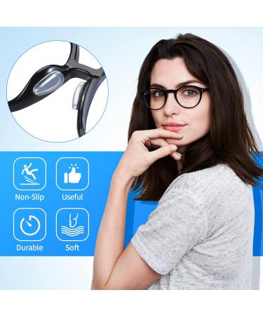 24 Pairs Silicone Glasses Nose Pads - Anti-Slip Transparent Pads for Sunglasses & Eyeglasses - Comfortable & Durable Guncut Apple Core Design - Buy Online on GoSupps.com