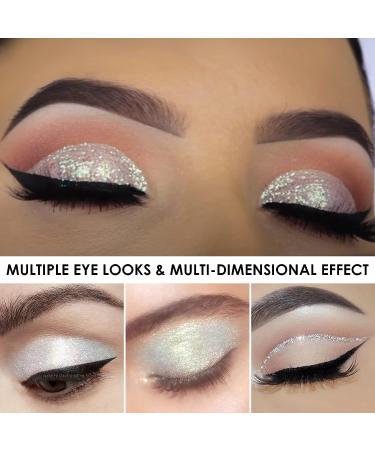 FOCALLURE Diamond Glitter Eyeshadow - Waterproof Metallic Shimmer Eye Shadow - Buy Online on GoSupps.com