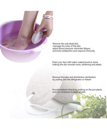 PHOGARY Natural Pumice Stone for Feet 2 PCS - Callus Remover for Hard Skin on Feet and Hands - Lava Pedicure Tool for Exfoliation and Dead Skin Removal - Buy Online on GoSupps.com