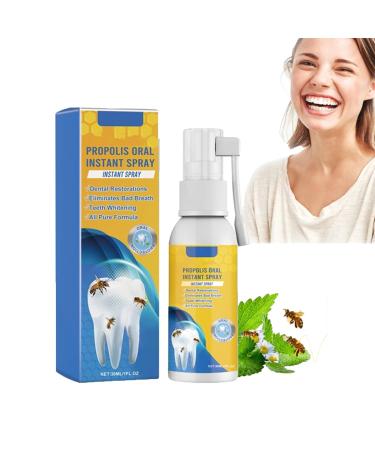 Furzero propolis oral instant treatment spray 30 ml propolis oral health spray tooth -alumed mouthwash propolis spray oral instant treatment Teeth Total Care mouthwash (1PC)