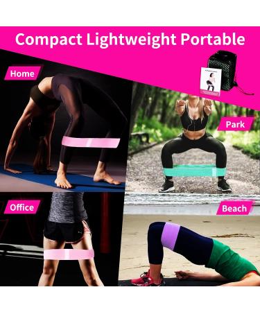 HOSLAFON Resistance Bands Set for Women - Elastic Exercise Loops for Booty Workouts, Pull Up Assistance, and Stretching Strap - Buy Online on GoSupps.com