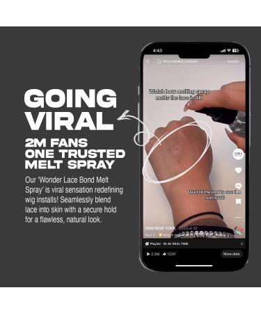 Lace Melt Spray - Supreme 8 fl.oz./250ml | Flawless Natural and Seamleass Finish No Reside Long Lasting Formula with Protecting Edges Perfect for Wigs 8 fl.oz./250ml Supreme - Buy Online on GoSupps.com