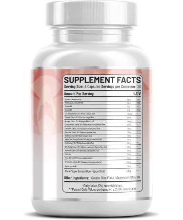 Kun Shafi Tart Cherry Extract Capsules 20,000mg with Turmeric 8000mg Moringa 4000mg Cranberry 2000mg Chanca Piedra Celery Quercetin ACV Pomegranate L Selenomethionine - Uric Levels - 120 Ct - Buy Online on GoSupps.com