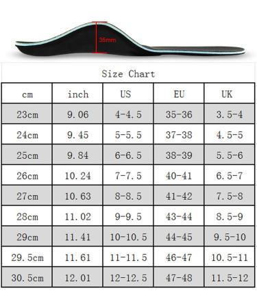 PCSSole Orthopedic Insoles for Work & Sports - Comfort Shoe Inserts for Men & Women Flat Feet Relief Plantar Fasciitis & Heel Spur - EU47-48 (30.5cm) - Black - Buy Online on GoSupps.com