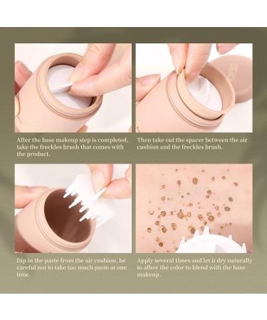 KISSIO Fake Freckles | Waterproof Long Lasting Natural Faux Freckles with Easy-to-Use Tool | Brown Cruelty-Free Freckles 0.63 oz (02 Chocolate) - Buy Online on GoSupps.com