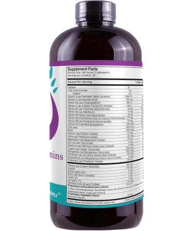 Liquid Super Multivitamin and Minerals - Premium Liquid Vitamins for Enhanced Absorption - Daily Liquid Multivitamin Supplement for Optimal Health and Wellness - 16 oz 16 Fl Oz (Pack of 1) - Buy Online on GoSupps.com