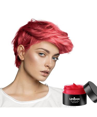 UrbanX Washable Hair Coloring Wax - Unisex Red Dye Cream for Temporary Styling Cosplay & Natural Looks - Buy Online on GoSupps.com