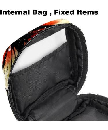 Portable Menstruation Pad & Cup Bag for Women | Butterfly & Flower Design | Ideal for Teens - Buy Online on GoSupps.com