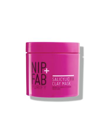 Nip + Fab Salicylic Fix Clay Mask for Face Purifying Cleansing Facial Mask to Minimize Pores Oil Control Brighten Skin Target Blemishes, 5.7 ounces