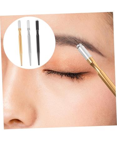 BELLIFFY 3pcs Eyebrow Pencil Tattooing Needle Holder Eyebrow Accessory Microblading Brow Pen Aluminum - Buy Online on GoSupps.com