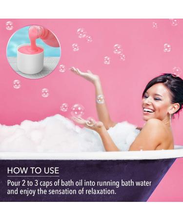 Rose Essential Oil Bath Foam 1000ml - Promotes Good Sleep - Beauty and Body Care - Aromatherapy Spa - Relaxing Bubble Bath - 1L Pack - Buy Online on GoSupps.com