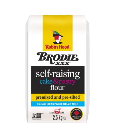 BRODIE Self-Raising Cake & Pastry Flour 2.5kg Made with 100% Canadian Wheat 2.5 kg (Pack of 1) CAKE & PASTRY