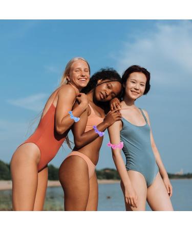 Minasuki Colorful Waterproof Swim Scrunchies -13 Colors Stylish Hair Scrunchies for Women Elastic Soft Ponytail Holder Hair Ties Hair Accessories Gift for Birthday Swimming Pool Beach and Party! - Buy Online on GoSupps.com