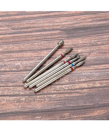 6Pcs Stainless Steel Nail Drill Bit Set - Manicure Nail Art File Bits Tools (#8) - Buy Online on GoSupps.com
