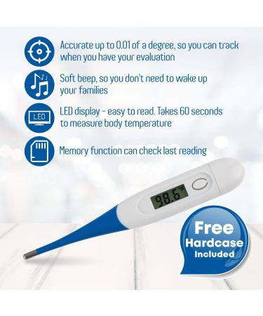 Digital Medical Thermometer - Accurate Fever Indicator for Baby, Children, and Adults - Fast Readings - Oral and Rectal Termometro - Buy Online on GoSupps.com