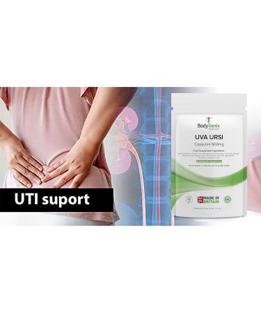 Bodygenix UVA Ursi Supplement - 500mg (120) 4 Month Supply - Immune System & Urinary Infections Support with Anti-inflammatory Properties - 120 Count - Buy Online on GoSupps.com