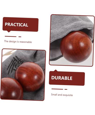 Fomiyes Hand Massage Balls - Chinese Style Wooden Fitness & Wellness Gifts for Hand Care | International Shipping Available - Buy Online on GoSupps.com