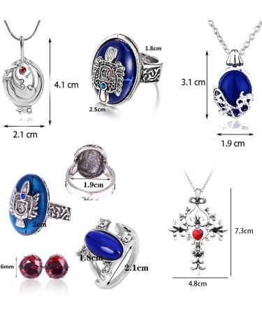 Shop Hjyzy 4-Piece Vampire Diaries Masquerade Set: Katherine Elena & Damon Inspired Masks Medallion & Gothic Jewelry - International Shipping Available - Buy Online on GoSupps.com