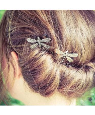 JKKzzLIE 6 Pieces Retro Dragonfly Hairpin Silver Vintage Hair Clips Cute Hair Styling Pins for Girls and Women - Buy Online on GoSupps.com