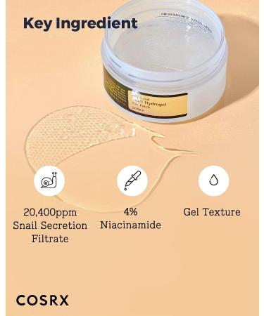 COSRX Snail Hydrogel Eye Patch - 60 Patches (3.17 oz) | Fine Line & Under Eye Treatment | Revitalize & Refresh | Korean Skincare - Buy Online on GoSupps.com