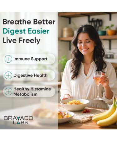 DAO Supplements Histamine Blocker Extra Potent 30 000 HDU DAO Enzyme Formula for Histamine Digest & Immune Support for Food-Related Histamine Intolerance - Daily Use - 120 caps. 120 Count (Pack of 1) - Buy Online on GoSupps.com