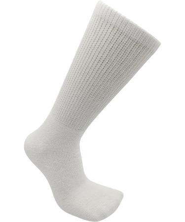 Physicians Approved Diabetic Cotton Socks 10-13 | USBingoshop | 12 Pairs Crew-White - Buy Online on GoSupps.com