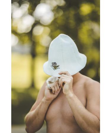 Ger3as 100% Wool Sauna Hat with Embroidery | Premium Quality Bath & Wellness Hat for Men & Women - International Shipping - Buy Online on GoSupps.com