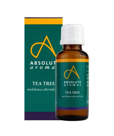 Absolute Aromas Tea Tree Essential Oil 30ml - Pure Natural Undiluted Cruelty Free and Vegan for Aromatherapy Diffusers and Face Hair Skin and Nail Care