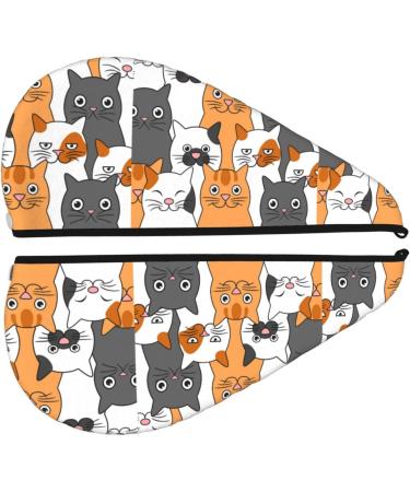 Funny Cats Hair Towel Wrap - Quick Drying Hair Turban with Button | Best Hair Drying Towel for Effortless Style - Buy Online on GoSupps.com