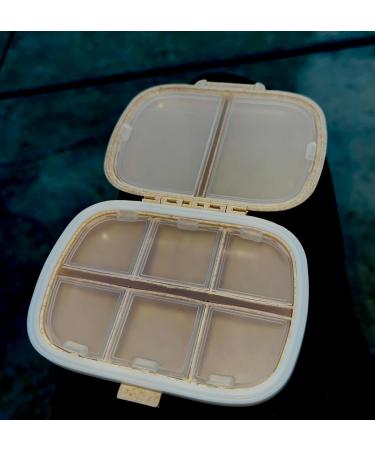 Travel Pill Organizer Case - Beige | Organize Your Medications On-the-Go | International Shipping Available - Buy Online on GoSupps.com