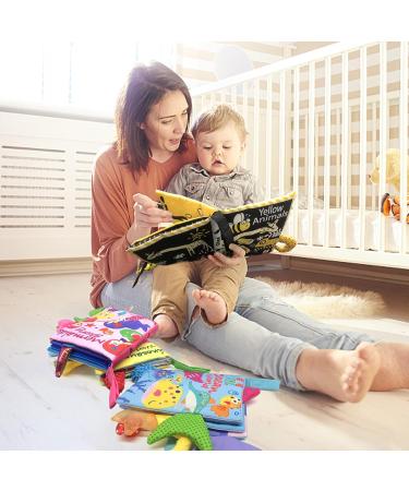 Dinosaur World Baby Cloth Book with 3D Tails | Soft Crinkle Activity Book for Early Education and Intelligence Development | Suitable for Babies 0-12 Months - Buy Online on GoSupps.com