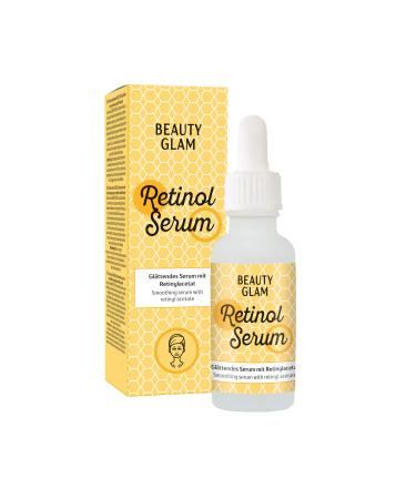 BEAUTY GLAM Beauty Glam Retinol Serum - Anti-aging serum with retinol (vitamin A) - Effective against wrinkles and blemishes - Vegan silicone-free colorant-free fragrance-free made in Germany - 30 ml