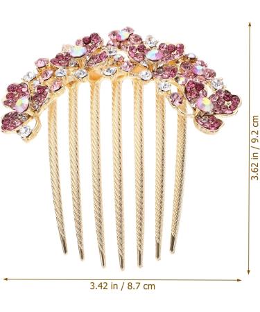 Beaupretty Hair Jewelry Hair Accessories for Women Bridal Hair Accessories Wedding Hair Accessories Decorative Hair Comb Wedding Hair Combs Bridal Hair Comb The Flowers Hair up Alloy Bride Pink - Buy Online on GoSupps.com
