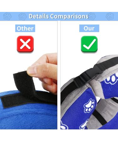 FWLWTWSS Inflatable Dog & Cat Recovery Collar | Adjustable Protective Neck Collar for Post-Operation Care | Leak-Proof Design | Fits Neck Sizes 30.5cm - 45.7cm - Buy Online on GoSupps.com