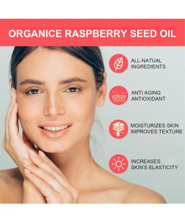 ARCHIDATE Organic Raspberry Seed Oil for Face Skin Hair Body Antioxidant Enhances Barrier Deep Moisturizing Cold Pressed Lightweight Raspberry Seed Facial Oil for Women all Skin Type - Buy Online on GoSupps.com