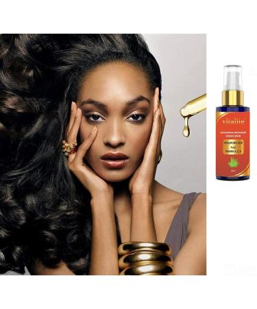 Antioxidant Astaxanthin Cream Serum | Anti-aging Facial Vitamins A, C, E with Hyaluronic Acid | Sun UV Shield | Hydrating & Firming Face Serum for Skin Rejuvenation | Includes Collagen Eye Mask - Buy Online on GoSupps.com