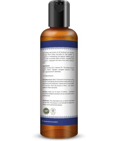Organic Ayurveda Swish Oil Coconut Oil Pulling Rinse for Teeth & Gums 6.76 fl oz Enhance Oral Health - Buy Online on GoSupps.com